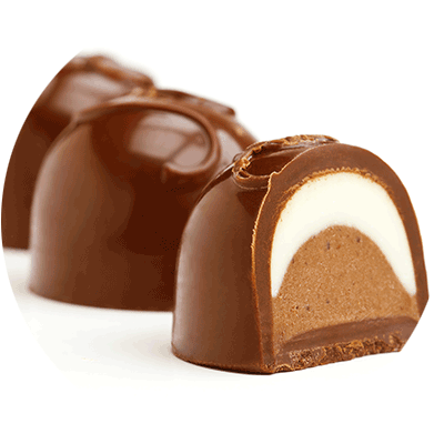 chocolate covered caramel candy