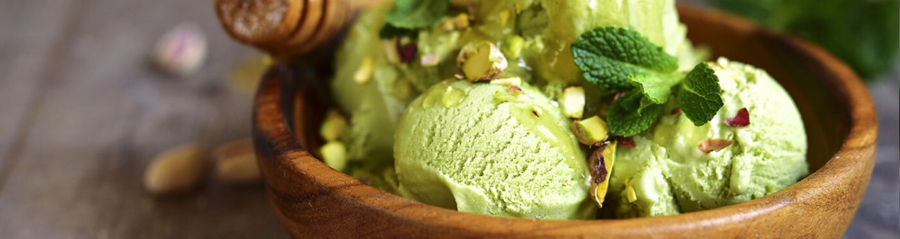 plant based pistachio ice cream