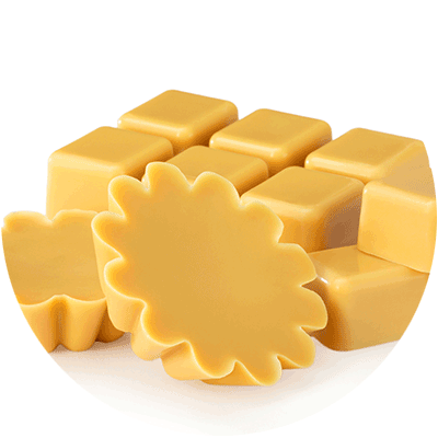 pile of yellow wax melts