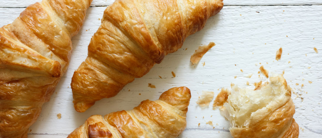flaky croissants 