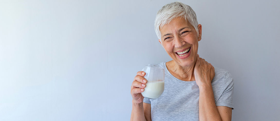 happy healthy senior woman